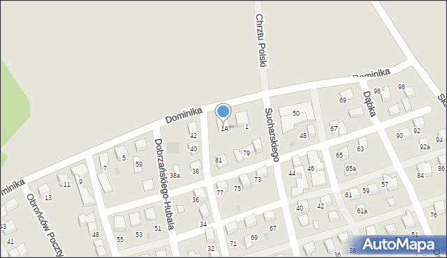 Starogard Gdański, Dominika Konstantyna, bp., 1A, mapa Starogard Gdański