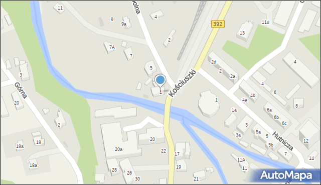 Stronie Śląskie, Dolna, 1, mapa Stronie Śląskie