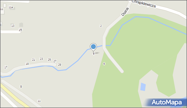 Strzyżów, Dolna, 4, mapa Strzyżów