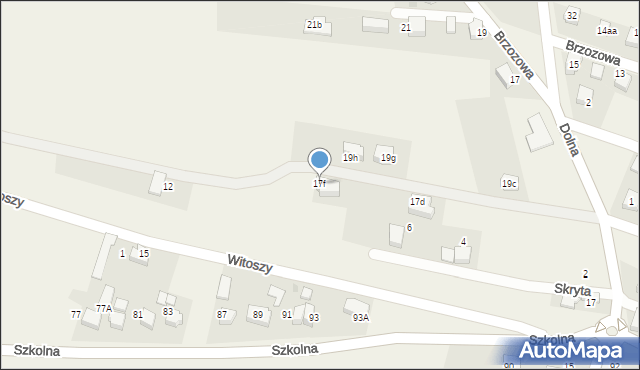 Suszec, Dolna, 17f, mapa Suszec