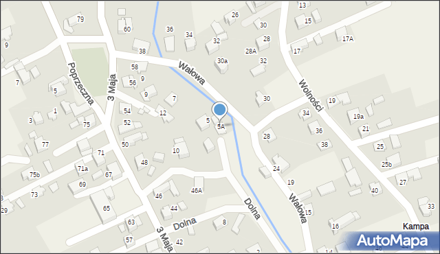 Syrynia, Dolna, 5A, mapa Syrynia