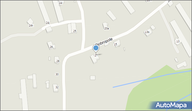 Szczecin, Dobropole, 17, mapa Szczecina