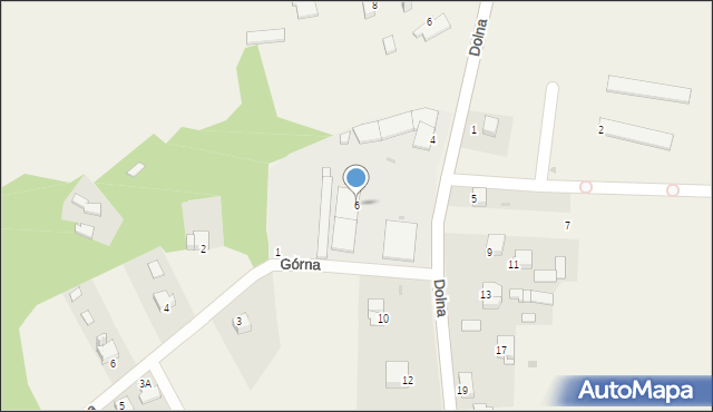 Szewna, Dolna, 6, mapa Szewna