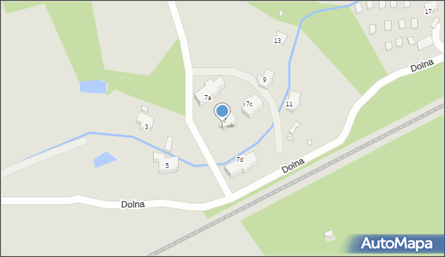 Szklarska Poręba, Dolna, 7b, mapa Szklarska Poręba