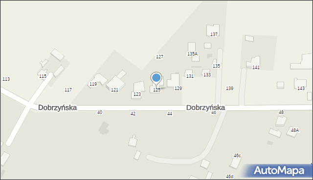 Szpetal Górny, Dobrzyńska, 125, mapa Szpetal Górny