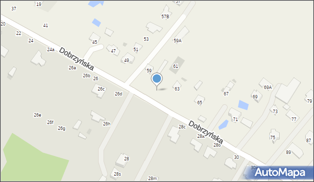 Szpetal Górny, Dobrzyńska, 61, mapa Szpetal Górny
