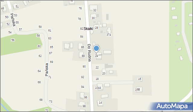 Tenczynek, Do Rudna, 24, mapa Tenczynek