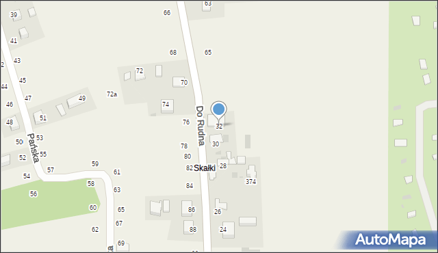 Tenczynek, Do Rudna, 32, mapa Tenczynek