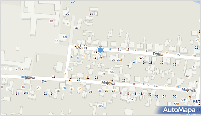 Tomaszów Mazowiecki, Dolna, 16, mapa Tomaszów Mazowiecki