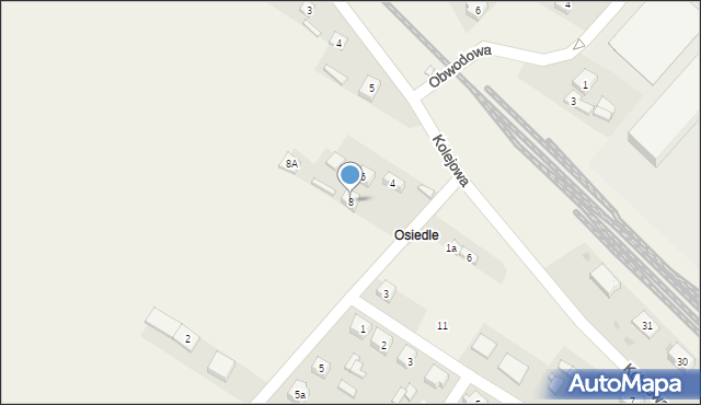 Trębaczew, Dojazdowa, 8, mapa Trębaczew