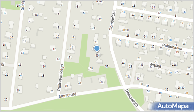 Tuszyn, Domowicza, 55, mapa Tuszyn