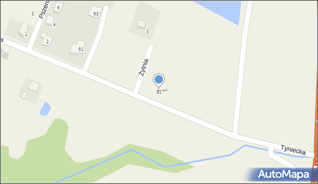 Tyniec Mały, Domasławska, 81, mapa Tyniec Mały