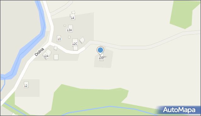 Uniegoszcz, Dolna, 12D, mapa Uniegoszcz