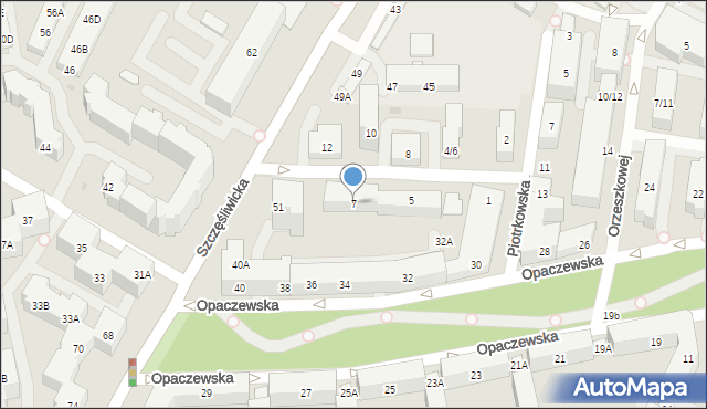 Warszawa, Dobosza, 7, mapa Warszawy