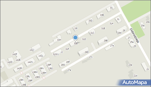 Warszawa, Dobrodzieja, 31E, mapa Warszawy