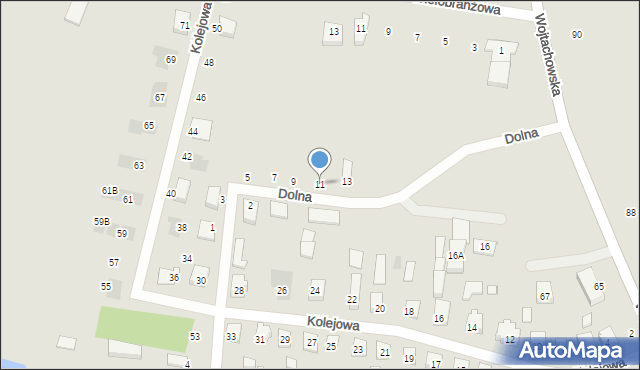 Wasilków, Dolna, 11, mapa Wasilków