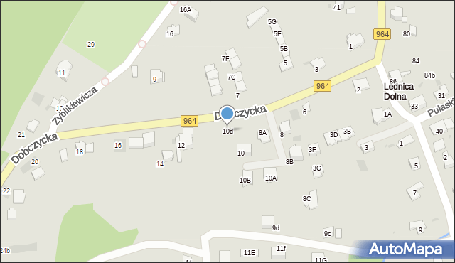 Wieliczka, Dobczycka, 10d, mapa Wieliczka