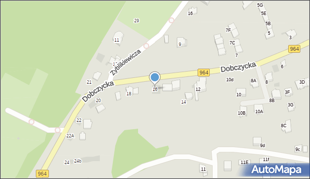 Wieliczka, Dobczycka, 16, mapa Wieliczka