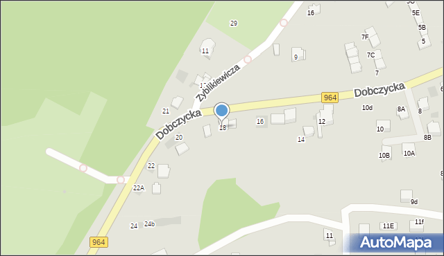 Wieliczka, Dobczycka, 18, mapa Wieliczka