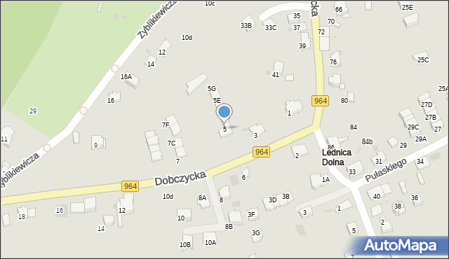 Wieliczka, Dobczycka, 5, mapa Wieliczka