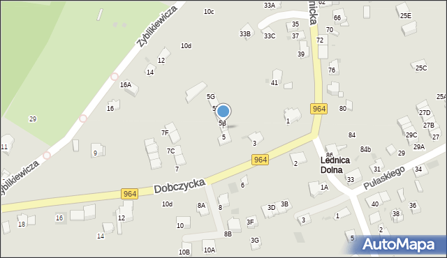 Wieliczka, Dobczycka, 5A, mapa Wieliczka