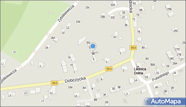 Wieliczka, Dobczycka, 5B, mapa Wieliczka