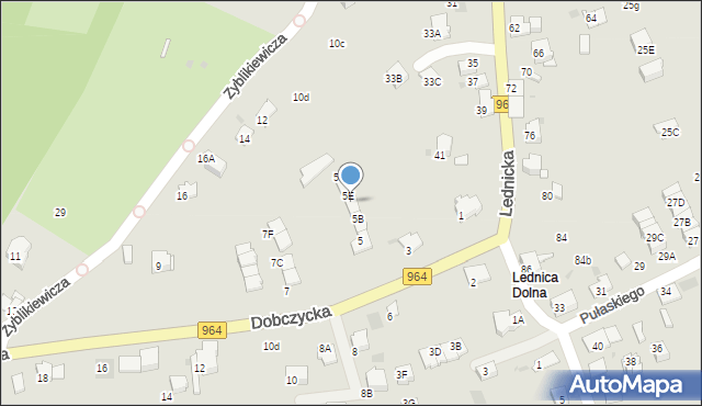 Wieliczka, Dobczycka, 5D, mapa Wieliczka