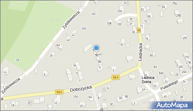 Wieliczka, Dobczycka, 5E, mapa Wieliczka
