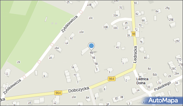 Wieliczka, Dobczycka, 5G, mapa Wieliczka