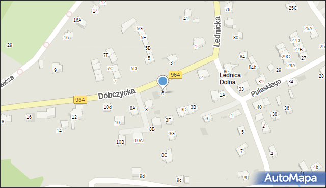 Wieliczka, Dobczycka, 6, mapa Wieliczka