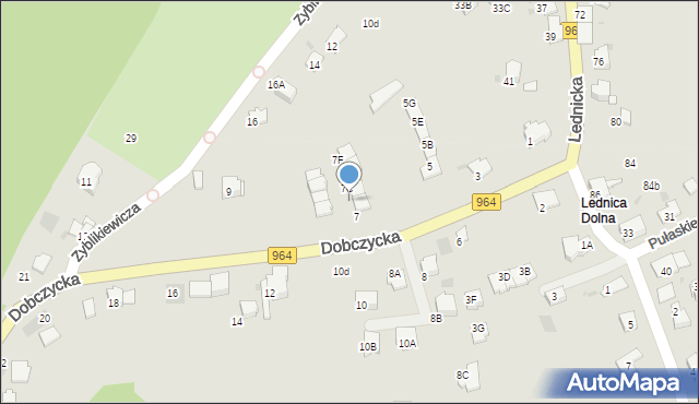 Wieliczka, Dobczycka, 7B, mapa Wieliczka