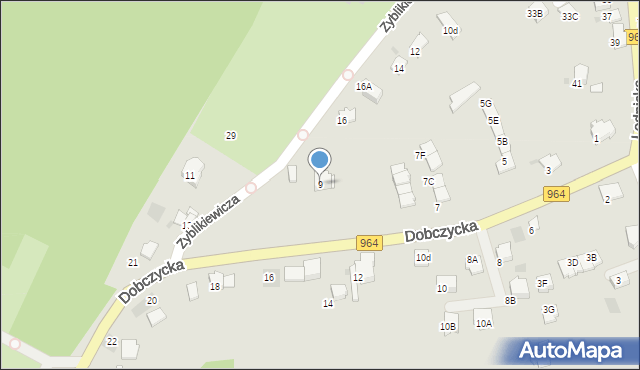 Wieliczka, Dobczycka, 9, mapa Wieliczka