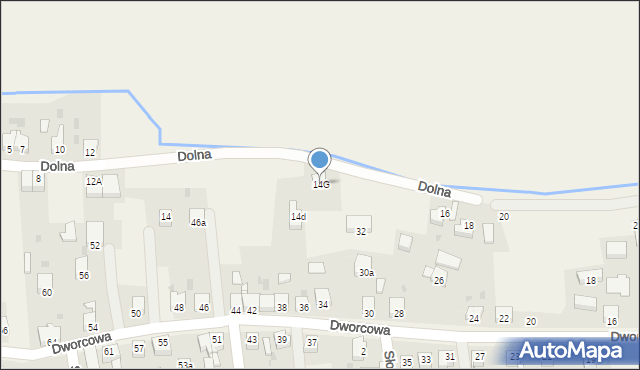 Wieszowa, Dolna, 14G, mapa Wieszowa