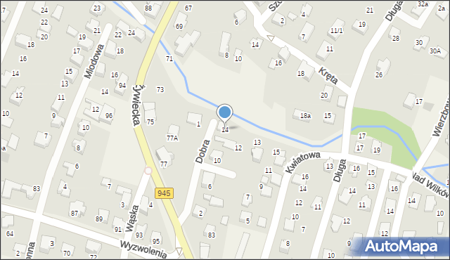 Wilkowice, Dobra, 14, mapa Wilkowice