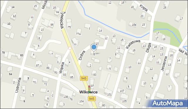 Wilkowice, Dobra, 6, mapa Wilkowice