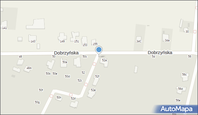 Włocławek, Dobrzyńska, 52b, mapa Włocławka