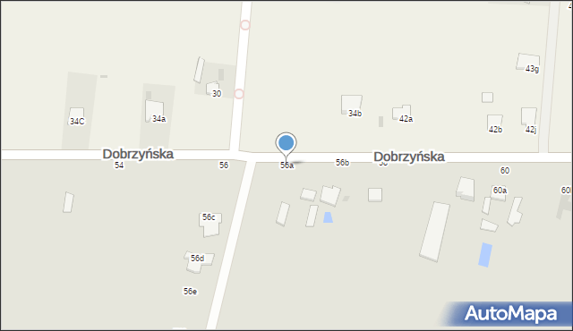 Włocławek, Dobrzyńska, 56a, mapa Włocławka