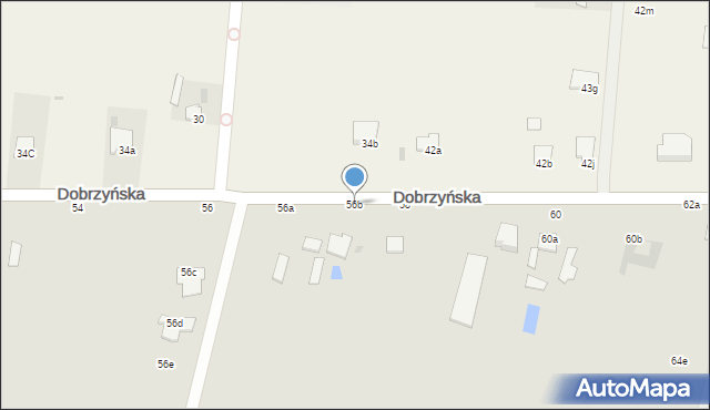 Włocławek, Dobrzyńska, 56b, mapa Włocławka