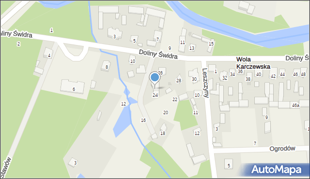 Wola Karczewska, Doliny Świdra, 26A, mapa Wola Karczewska