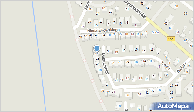 Wrocław, Dobrackiego Macieja, 20, mapa Wrocławia