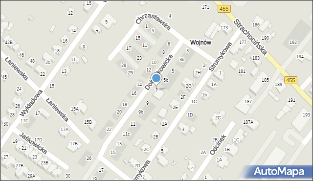 Wrocław, Dobrzykowicka, 7, mapa Wrocławia