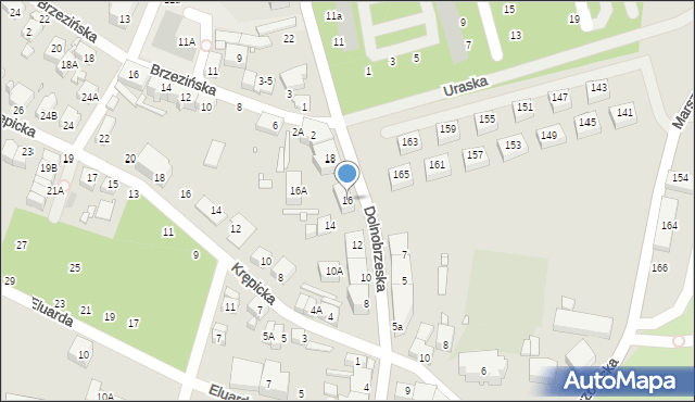 Wrocław, Dolnobrzeska, 16, mapa Wrocławia