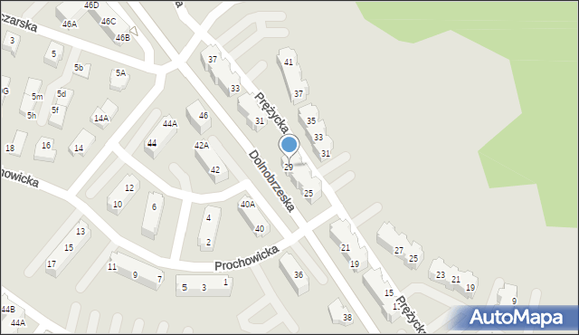 Wrocław, Dolnobrzeska, 29, mapa Wrocławia