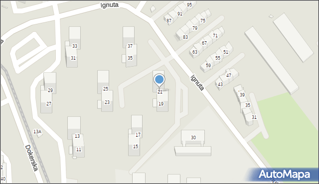 Wrocław, Dokerska, 21, mapa Wrocławia