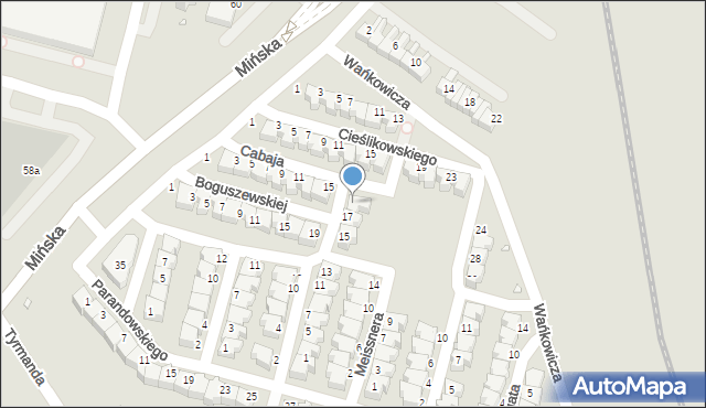 Wrocław, Dołęgi-Mostowicza Tadeusza, 19, mapa Wrocławia