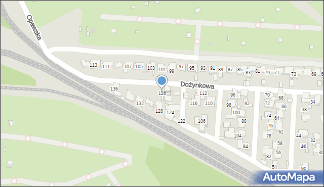 Zabrze, Dożynkowa, 126, mapa Zabrza