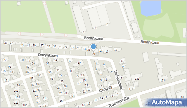 Zabrze, Dożynkowa, 19, mapa Zabrza