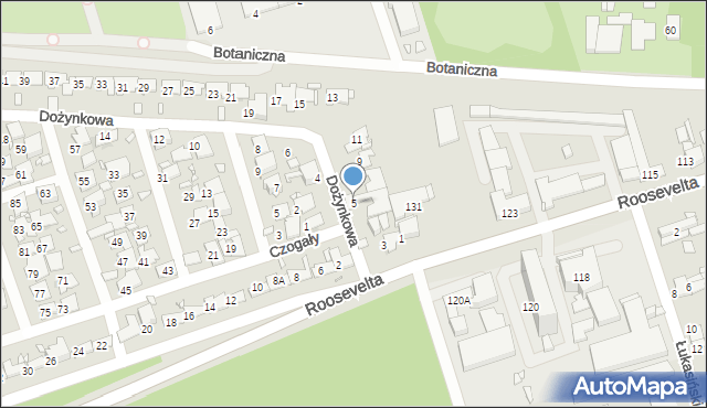 Zabrze, Dożynkowa, 5, mapa Zabrza