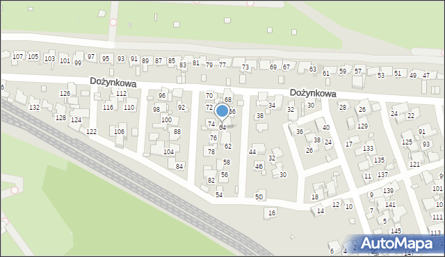 Zabrze, Dożynkowa, 64, mapa Zabrza