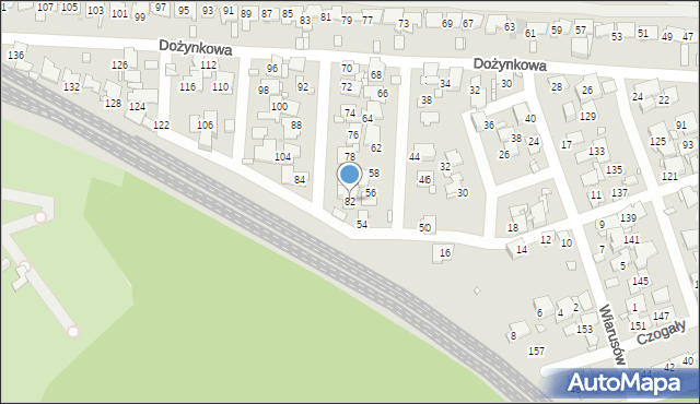 Zabrze, Dożynkowa, 82, mapa Zabrza